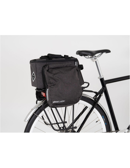 Zap toppväska AVS 10,5L/8L GRÅ, ATRAN VELO