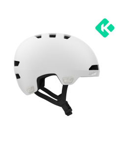 HJÄLM LAZER MAZE JR KINETICORE MATT VIT, GRÖNT SPÄNNE...