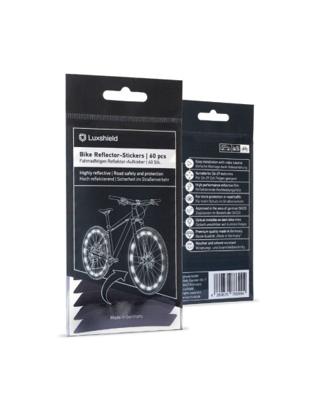 Reflekterande klistermärke för hjul svarta