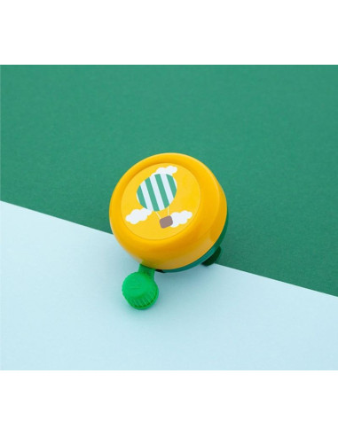 Ringklocka med gul ballong till barncykel